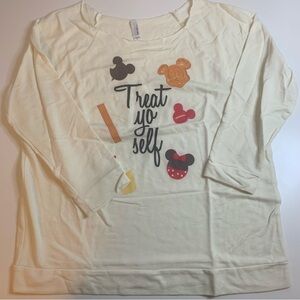 Next Level Apparel Cream Long Sleeve Tee